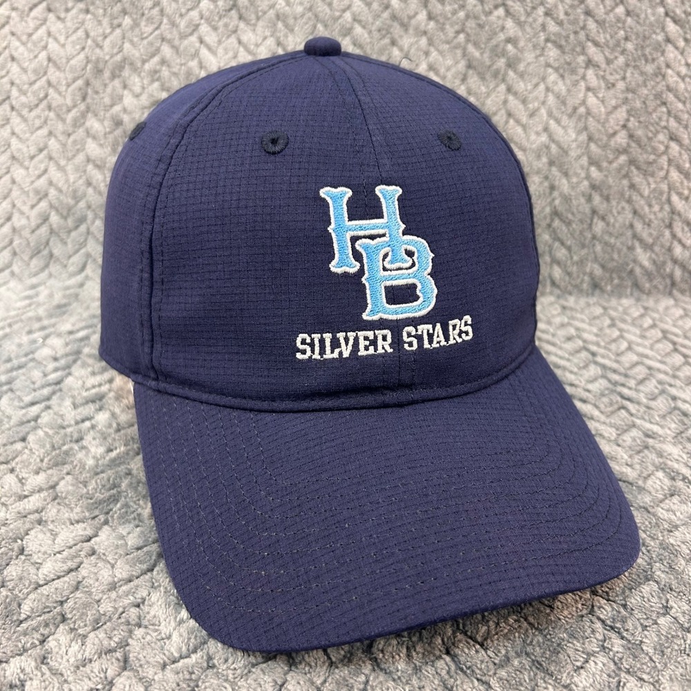 HB Silver Stars Mens Navy Under Armour Baseball Hat Adjustable Ripstop OSFA